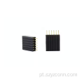 Conector de cabeçote fêmea com passo de 1,27 mm reto 6P